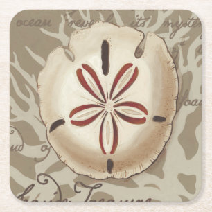 Küsten-Sonett III Rechteckiger Pappuntersetzer