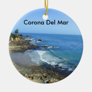 Küsten-Strand-Verzierung Corona del Mar Keramikornament