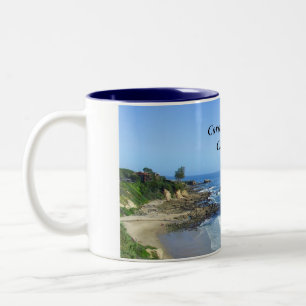 Küsten-Tasse Corona del Mar Kalifornien Zweifarbige Tasse