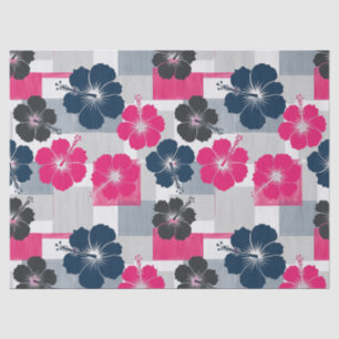 Küsten-Tropisches Hibiskus-Muster (13) Seidenpapier