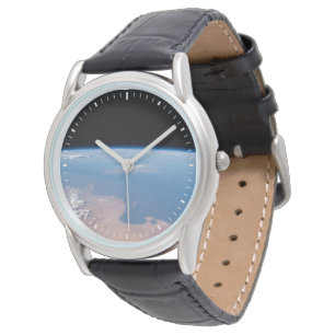 Küsten Tunesiens und Libyens und Insel Sizilien Armbanduhr