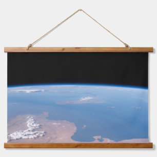 Küsten Tunesiens und Libyens und Insel Sizilien Wandteppich Mit Holzrahmen