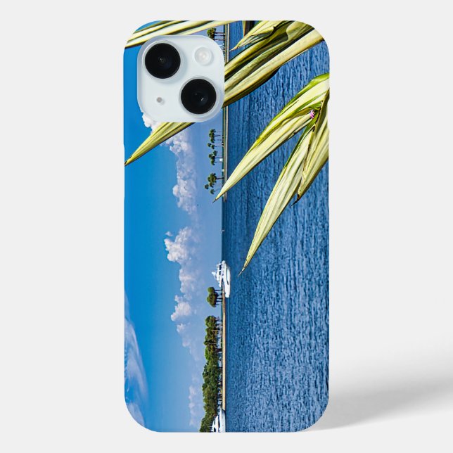 Küsten-Wasserfront-Wandkunst Tropische Ozeanansich Case-Mate iPhone Hülle (Rückseite)