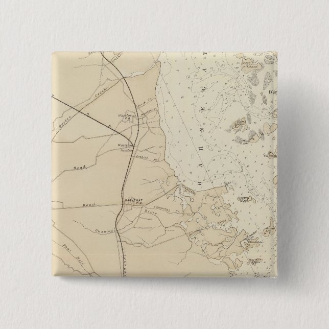 Küstenabschnitt Barnegat Bay bis Tuckerton Chart M Button (Vorderseite)