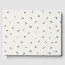 Küstenblau-Botanik-Wurf-Muster