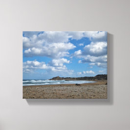 Küstenbrise - Bewölkter Himmel und Sonnige Gestade Leinwanddruck