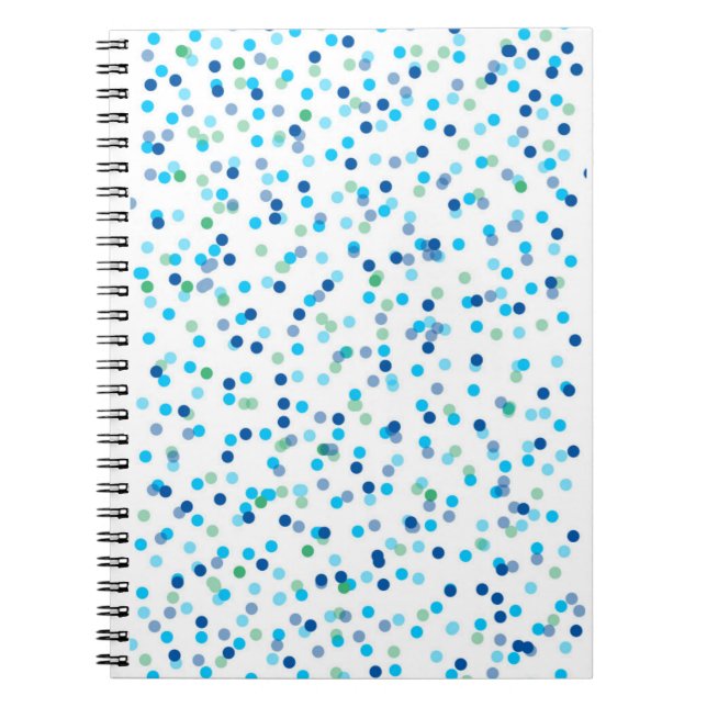 Küstenconfetti-Zeitschrift Notizblock (Vorderseite)