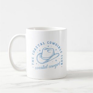 Küstencowgirl-Hut Westküste Blau Ästhetik Kaffeetasse