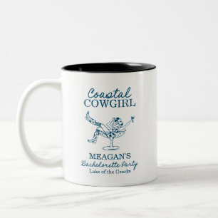 Küstencowgirl-Junggesellinnen-Abschiedsparty-Woche Zweifarbige Tasse