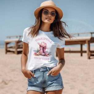 Küstencowgirl-T-Shirt mit kurzen Ärmeln T-Shirt