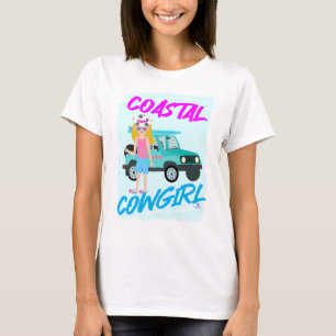 Küstencowgirl-Trend Lustiges Design Kunst  T-Shirt