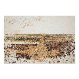 Küstendämmerung: Ardrossan Beach Aquarell Poster