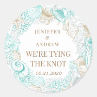 Küstenebene Save the Date Monogramm