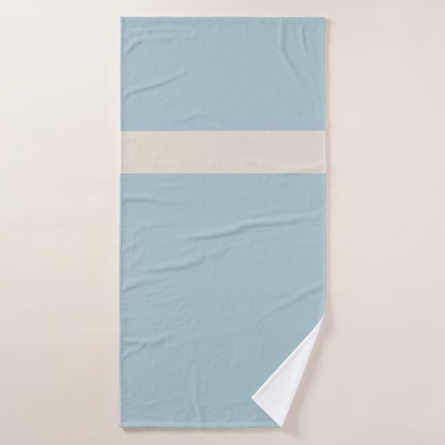 Küsteneleganz Blau & Weiß Spa  Badehandtuch (Badehandtuch)