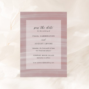 Küsteneleganz Rosa Hochzeit Save The Date