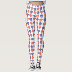 Küstenerinnerungen in Amerika - Muscheln Leggings