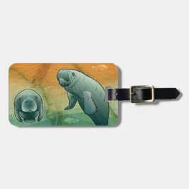 Küstenflorida-Manatis Gepäckanhänger