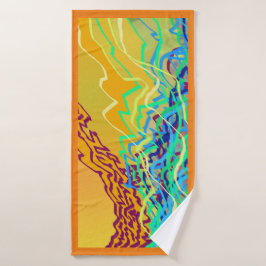 Küstenfrequenzen 2a Kunsthandtuch Badehandtuch