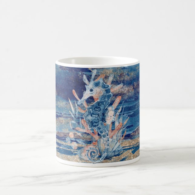 Küstengestaltete Meereskunst-Kaffeetasse Kaffeetasse (Mittel)