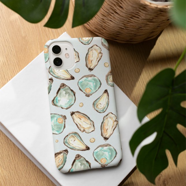 Küstengewässerfarbe Oyster & Perlmuster Case-Mate iPhone Hülle (Von Creator hochgeladen)