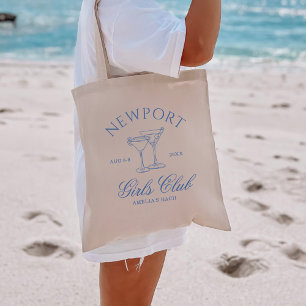 Küstengirls beim Junggesellinnen-Wochenende Mädels Tragetasche