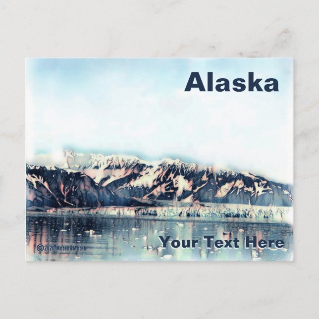 Küstengletscher Postkarte (Vorderseite)