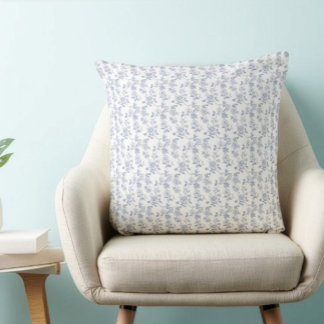 Küstengroßmutter Blau Weiß Chinoiserie Toile Kissen