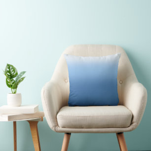Küstengrund Blau Ombre Kissen