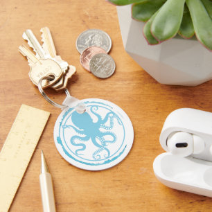 Küstengrüner Oktopus 2 Schlüsselanhänger