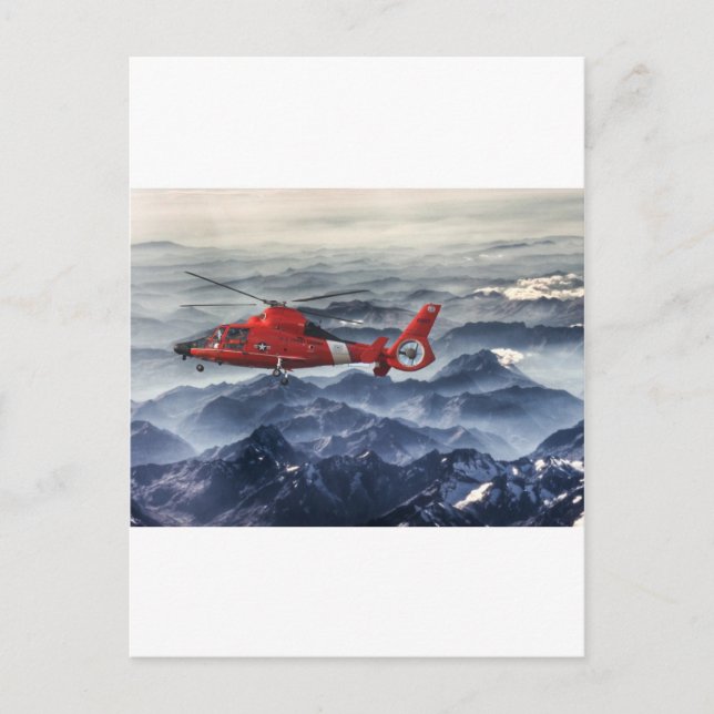 KÜSTENGUARD HELICOPTER POSTKARTE (Vorderseite)