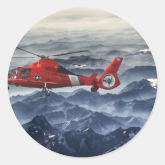 KÜSTENGUARD HELICOPTER RUNDER AUFKLEBER