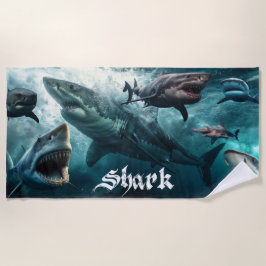 Küstenhai-Angriffe Strandtuch