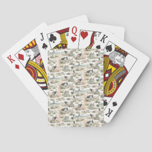 Küstenhaus-Leuchtturm-Muster Spielkarten