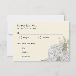 Küstenhochzeits-Antwortkarte RSVP Karte