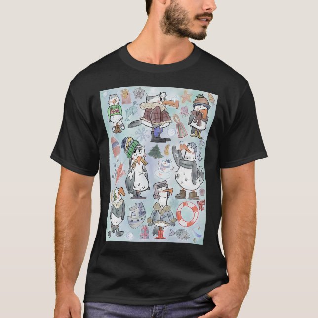 Küstenkabine 1 T-Shirt (Vorderseite)
