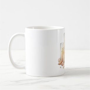 Küstenkerzen-Muschel-Aquarell Kaffeetasse