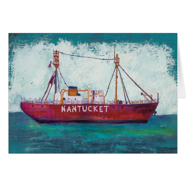 Küstenkunst| Nantucket Lightship (Vorderseite (Horizontal))