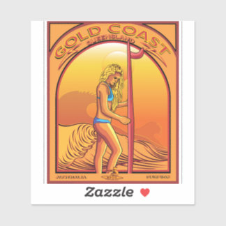 KÜSTENKÜSTENQUEENSLAND AUSTRALIEN AUFKLEBER