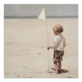 Küstenlandschaft Boy Beach Poster