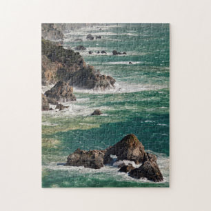 Küstenlandschaft mit Wellen Puzzle