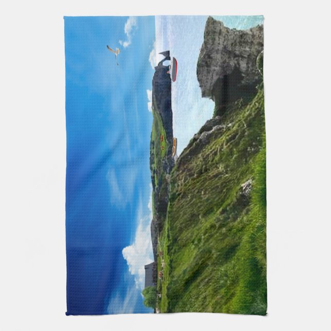 Küstenleben Geschirrtuch (Vertikal)