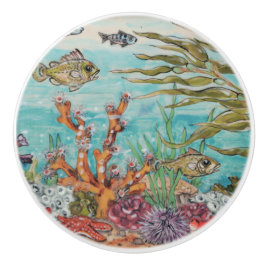 Küstenleben Leben Fische Korallenuntersee Keramikknauf