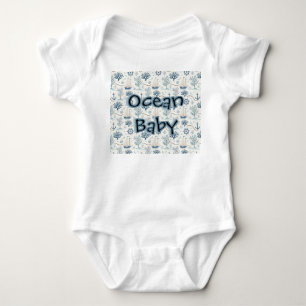 Küstenleben Ozeane Blau Baby Strampler