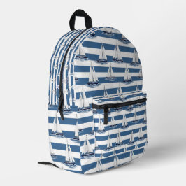 Küstenleben Ozeane Blau Bedruckter Rucksack