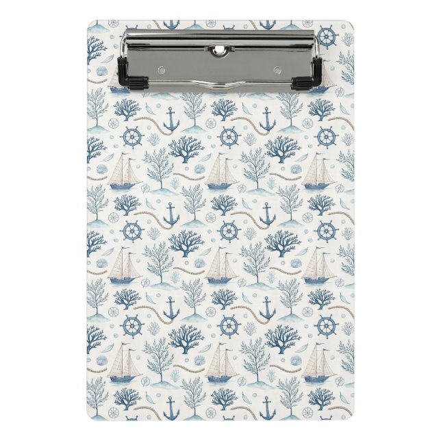 Küstenleben Ozeane Blau Mini Klemmbrett (Vorderseite)