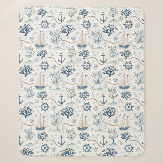 Küstenleben Ozeane Blau Sherpadecke (Vorderseite)