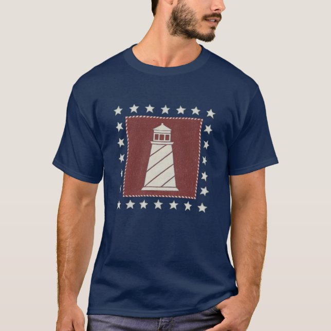 Küstenleuchtturm der kunst-| auf Rot T-Shirt (Vorderseite)