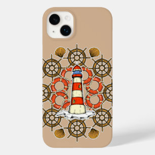 Küstenleuchtturm-Illustration Case-Mate iPhone 14 Plus Hülle