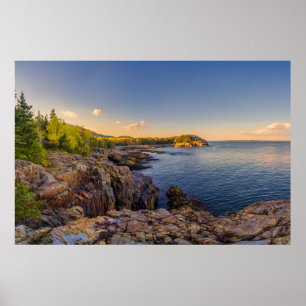 Küstenlinie Acadia National Park, Schooner Head Poster