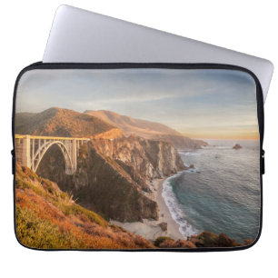 Küstenlinie   Bixby Bridge, Big Sur California Laptopschutzhülle